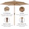 Best Choice Products 10ft Outdoor Woodgrain Pattern Steel Market Patio Umbrella w/ Crank, Tilt